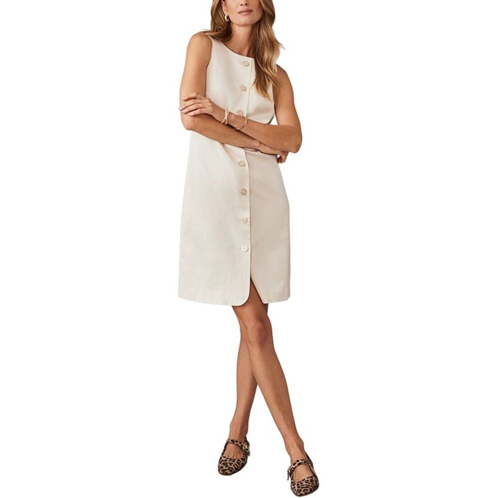 J.Mclaughlin Womens Chloe Dress, Cream